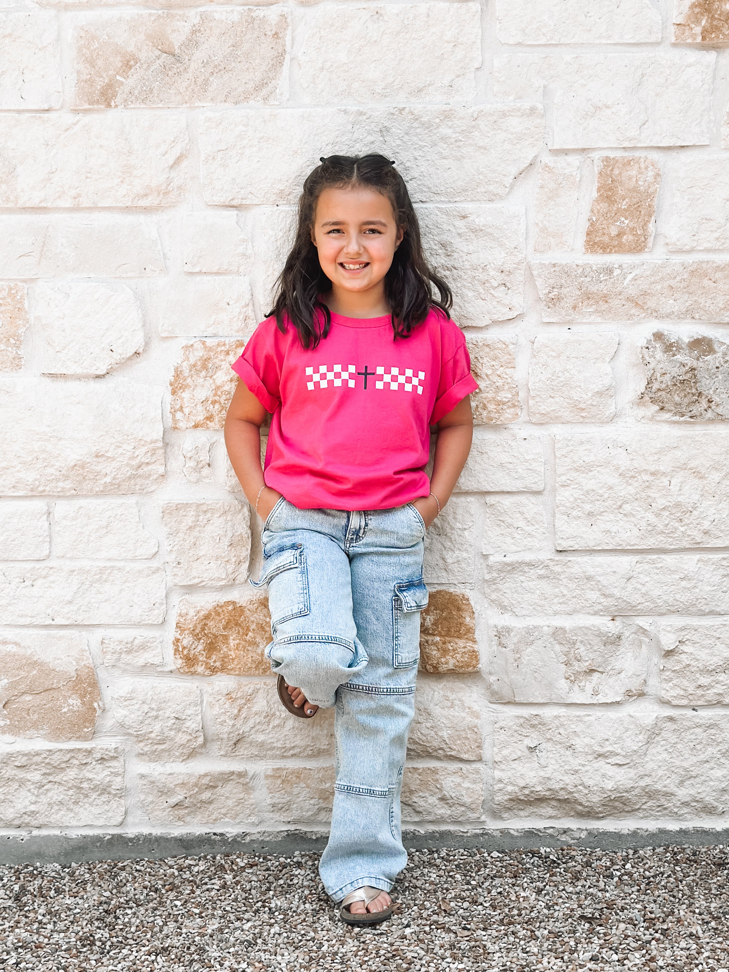 Gods Got My Back Pink T-Shirt