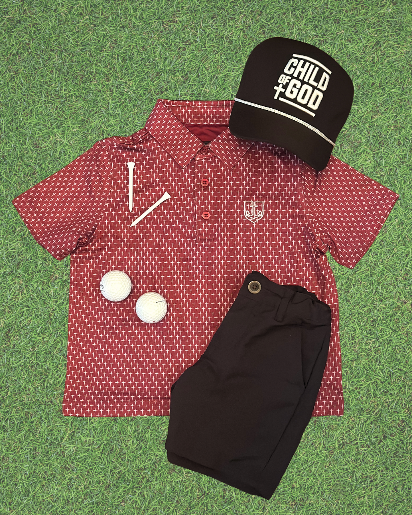 Maroon Cross Polo