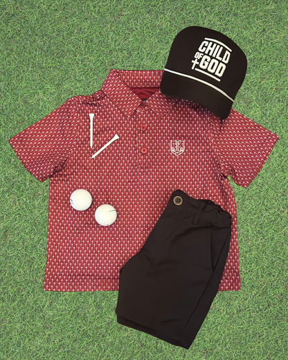 Maroon Cross Polo