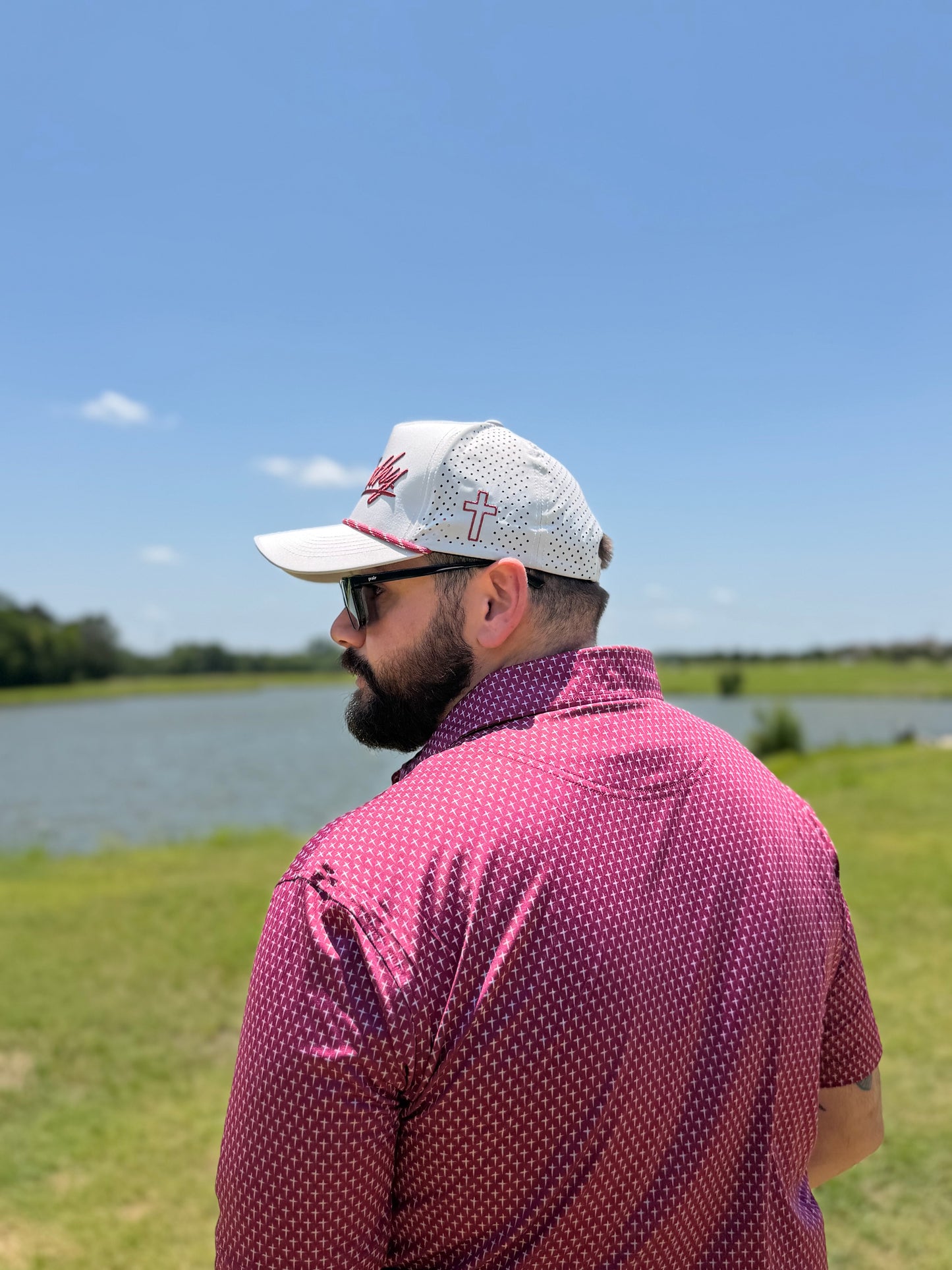 Maroon Cross Polo