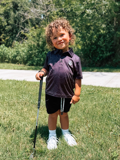 Kids Black Topo Polo
