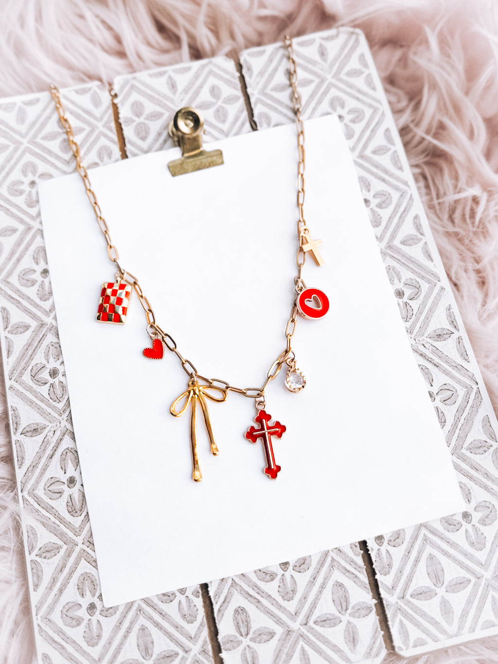The Radiant - Red Charm Necklace