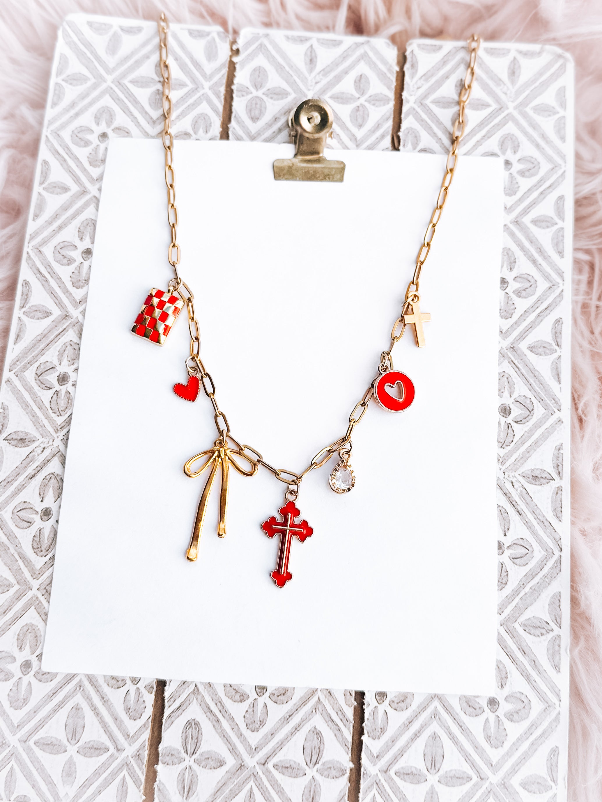 The Radiant - Red Charm Necklace
