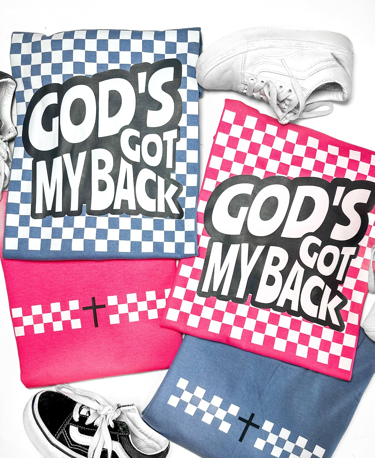 Gods Got My Back Pink T-Shirt