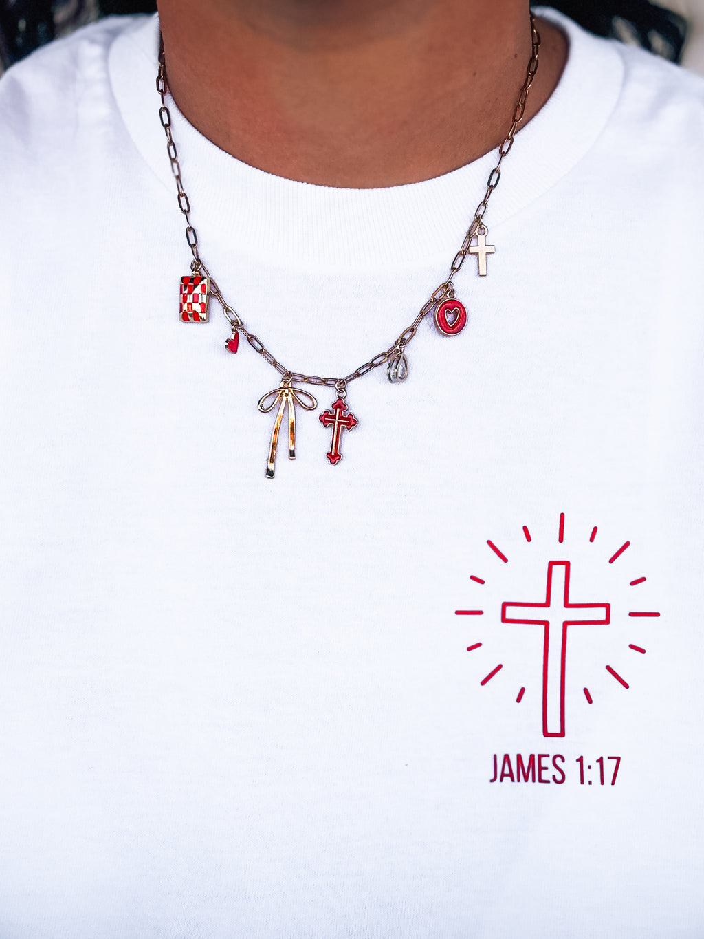 The Radiant - Red Charm Necklace