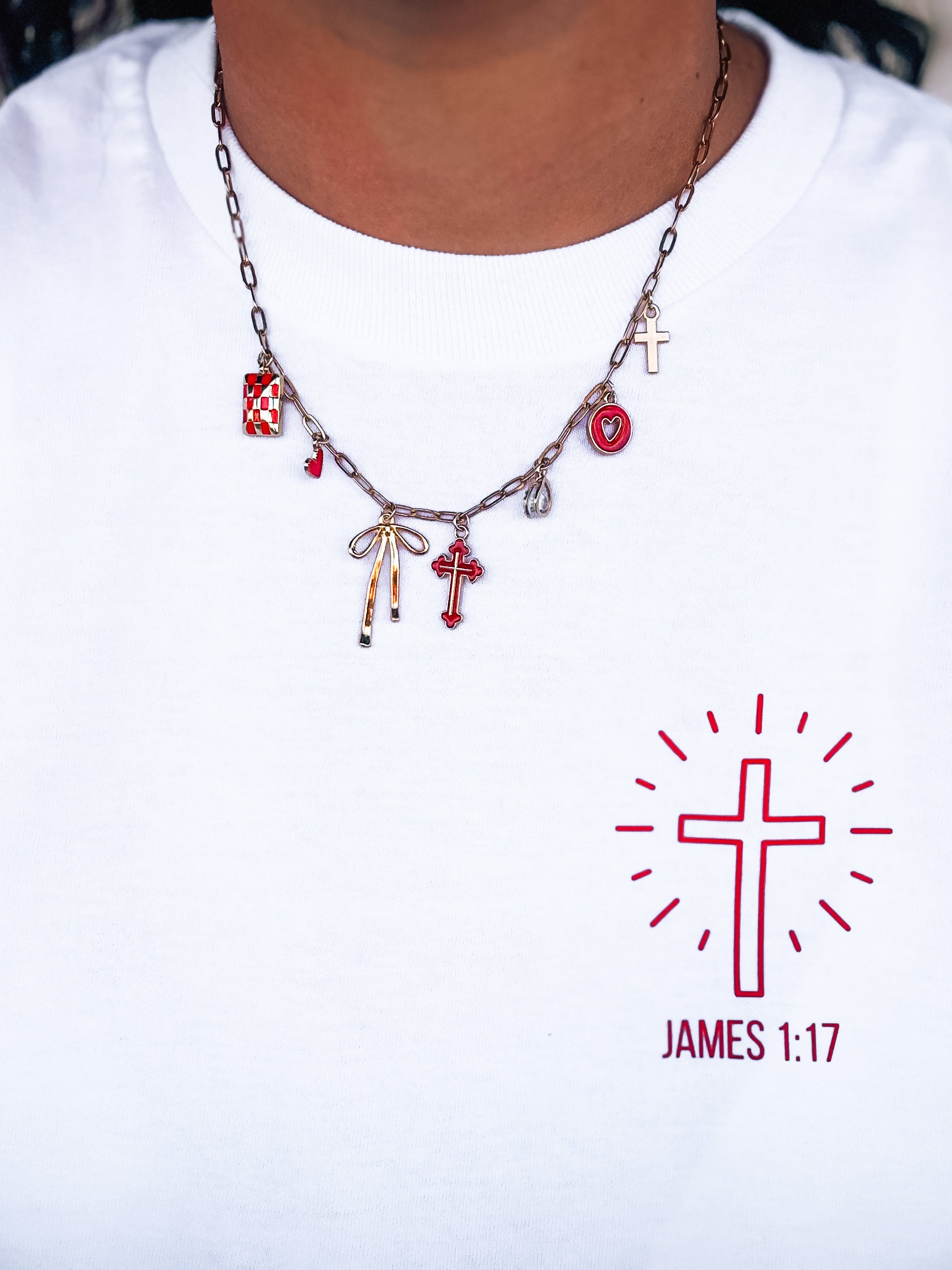 The Radiant - Red Charm Necklace