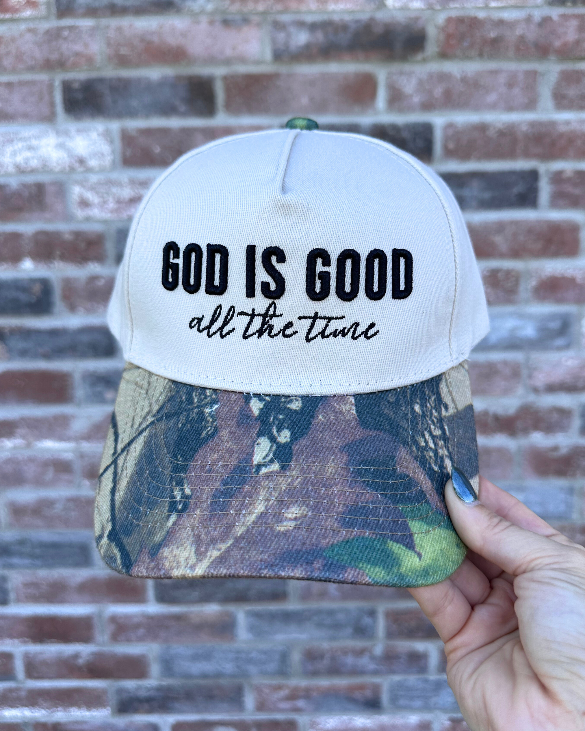 God Is Good All the Time – Embroidered Hat