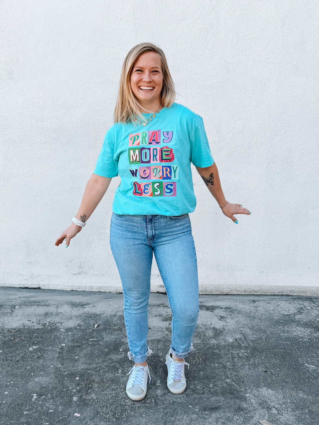 Pray More, Worry Less T-Shirt