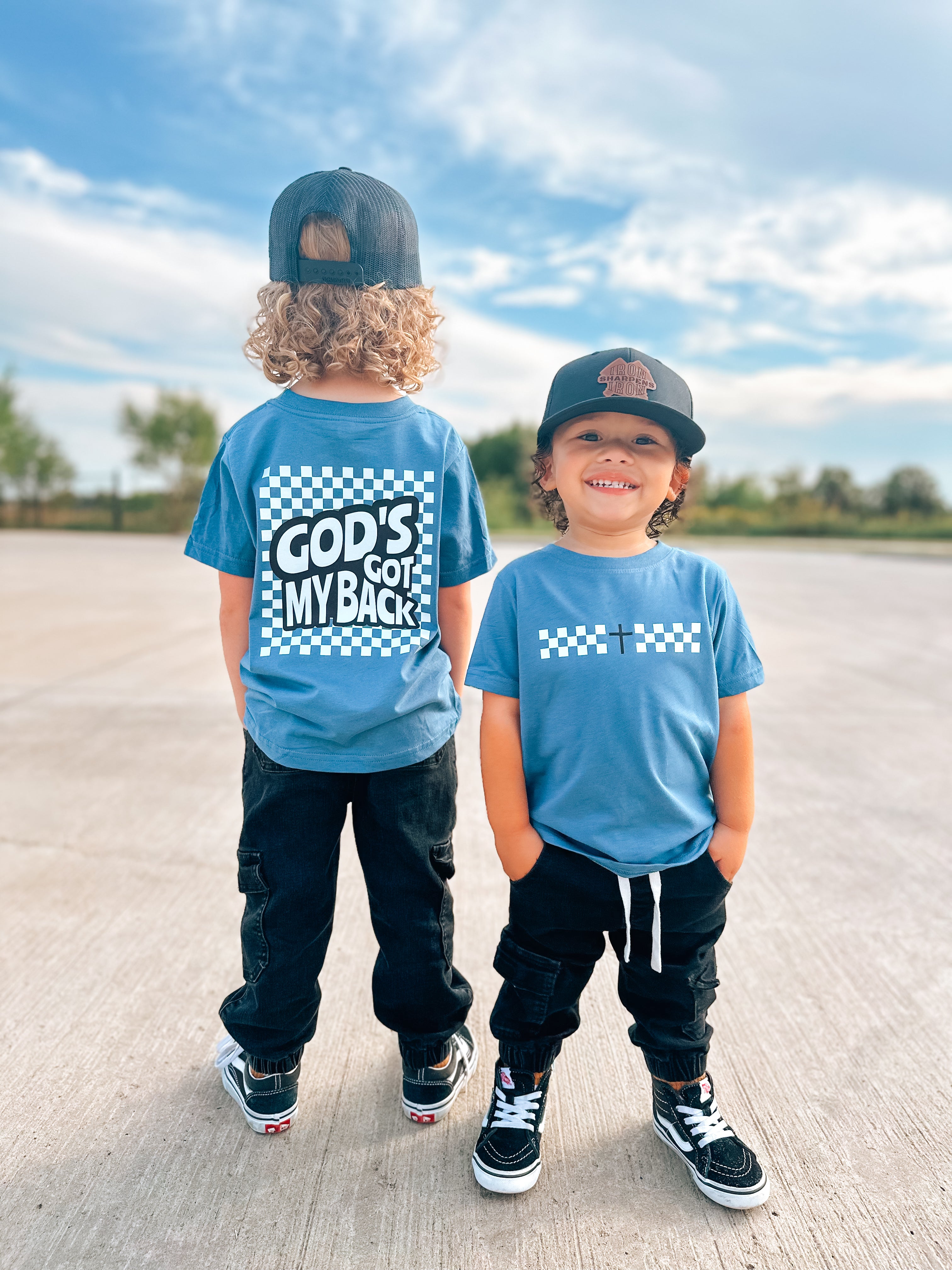 Gods Got My Back Blue T-Shirt