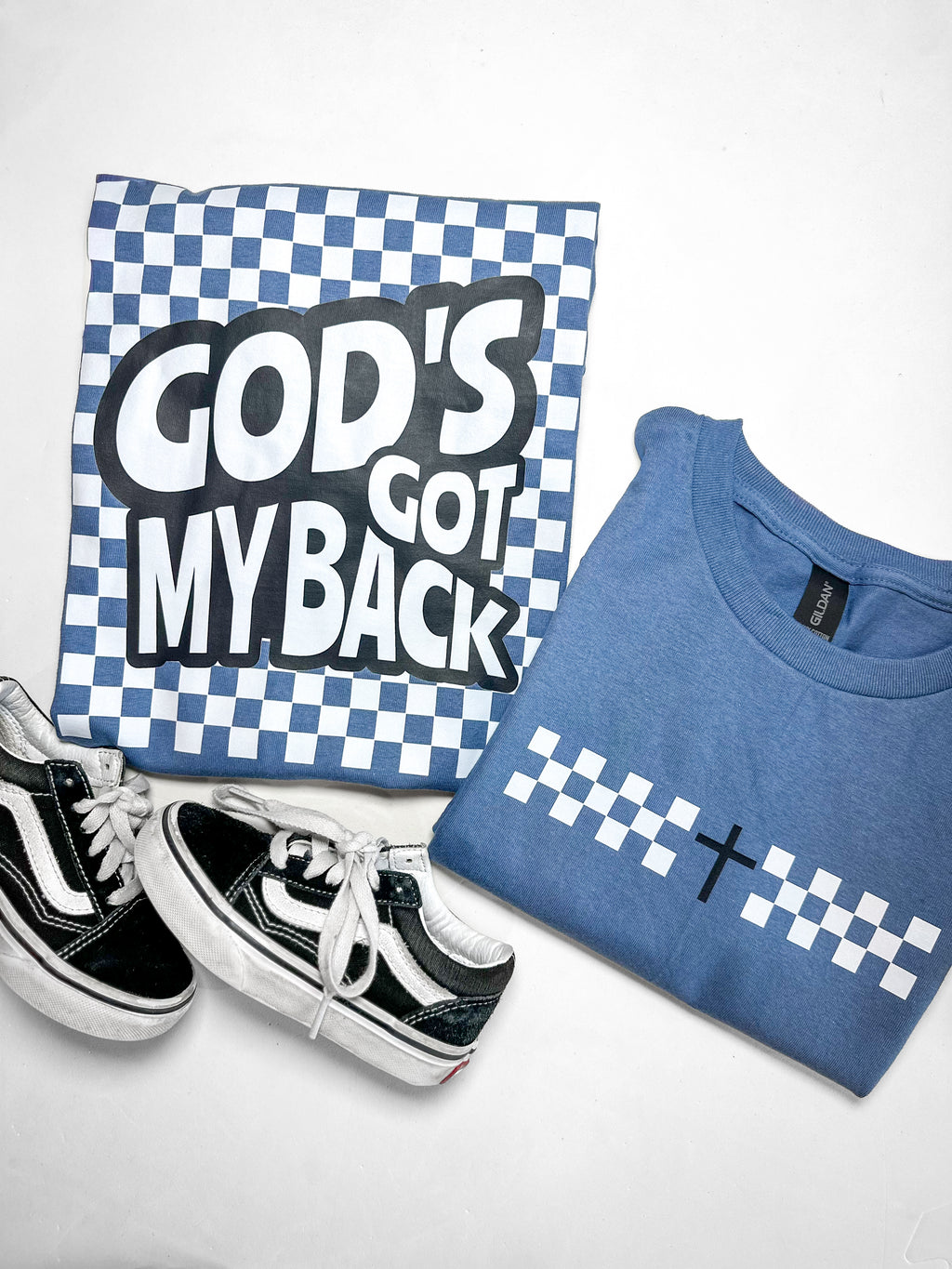 Gods Got My Back Blue T-Shirt