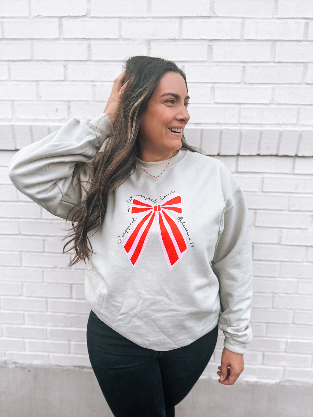 Wrapped in His Perfect Love Sweatshirt - Adult