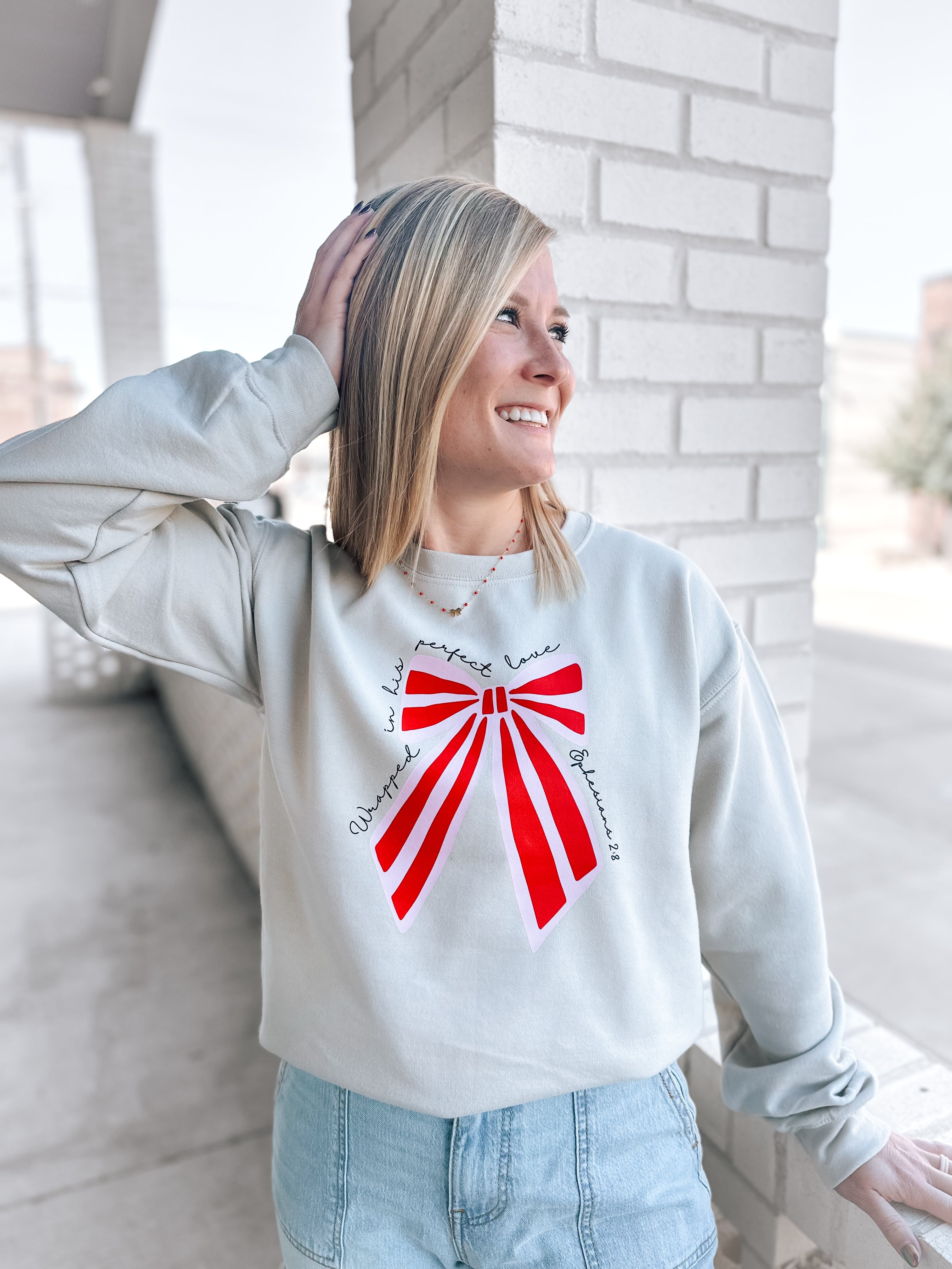 Wrapped in His Perfect Love Sweatshirt - Adult