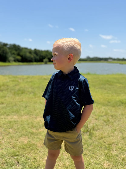 Kids Navy Cross Polo