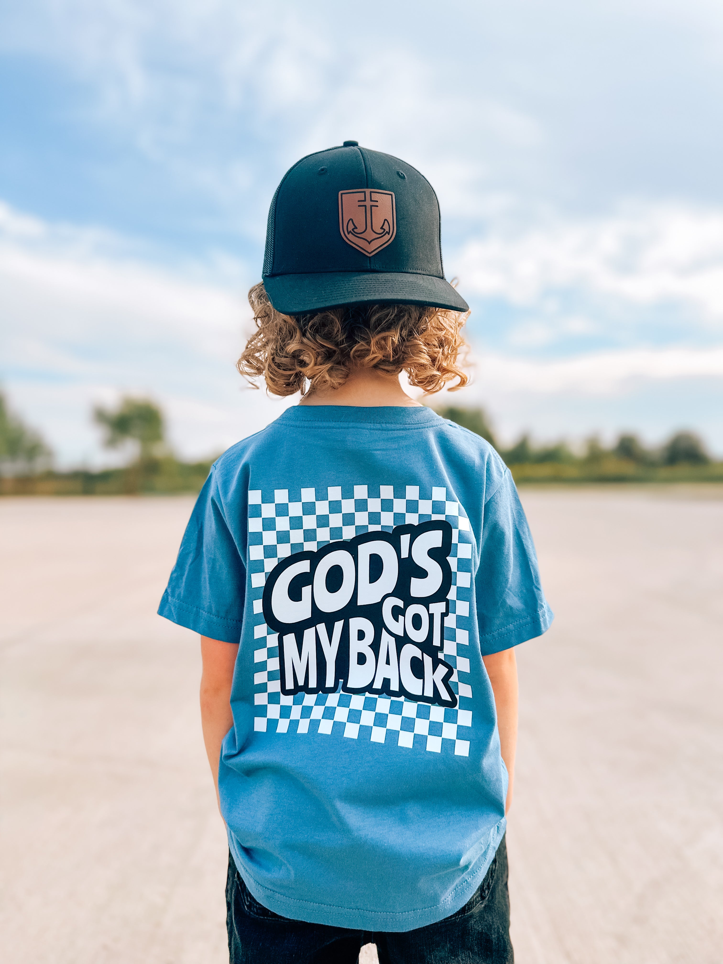 Gods Got My Back Blue T-Shirt