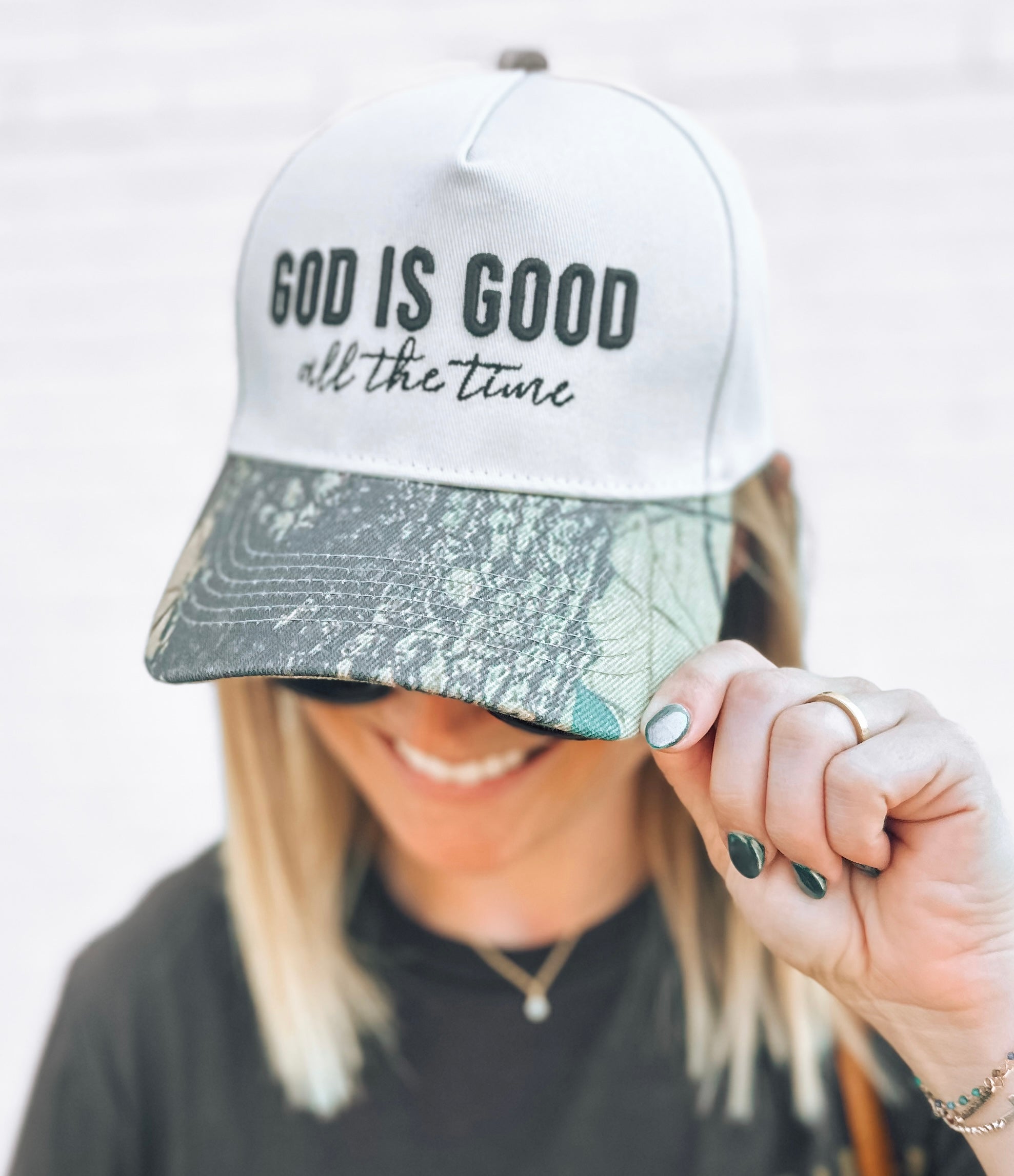 God Is Good All the Time – Embroidered Hat