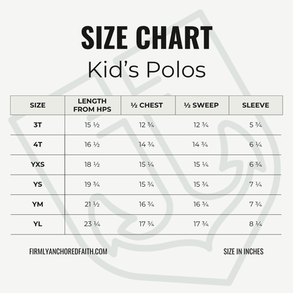 Kids Maroon Cross Polo