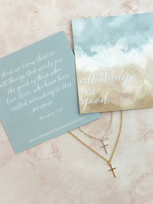 All Things for Good Necklace - Firmly Anchored Faith
