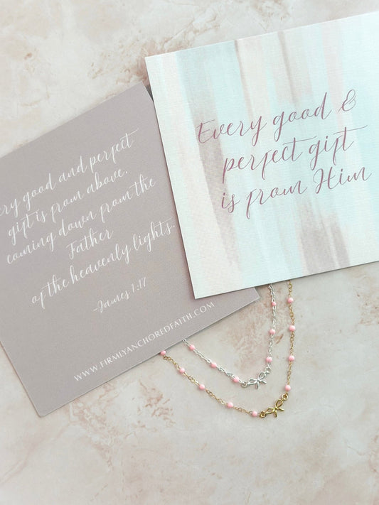 Every Good and Perfect Gift Necklace - Firmly Anchored Faith