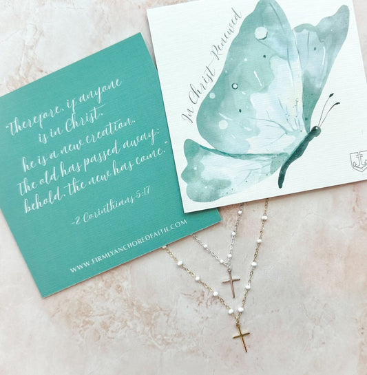 In Christ Renewed Necklace - Firmly Anchored Faith