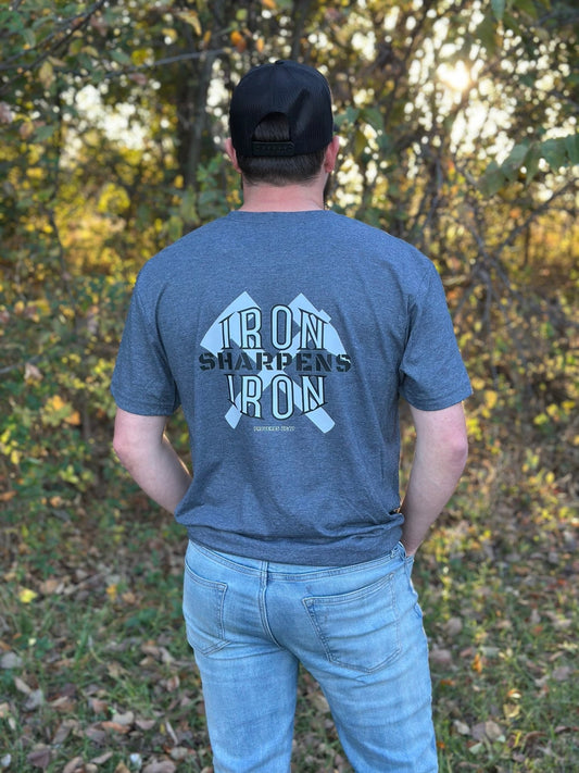 Iron Sharpens Iron T-Shirt - Firmly Anchored Faith