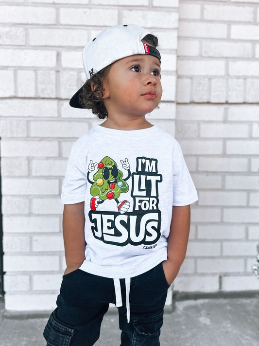 Lit for Jesus T-Shirt - Firmly Anchored Faith