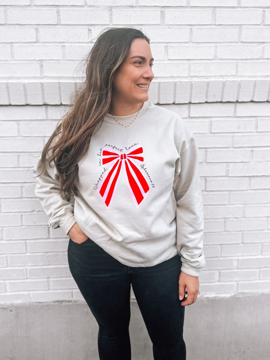 Wrapped in His Perfect Love Sweatshirt - Firmly Anchored Faith